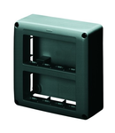 SELF-SUPPORTING DEVICE BOX FOR SYSTEM DEVICE - SKIRT AND FRAMNE TRUNKING - 8 modulS - SYSTEM RANGE - ANTHRACITE RAL7021