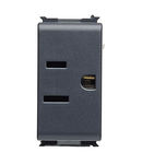 USA STANDARD SOCKET-OUTLET 125V ac - 2P+E 15A - 1 modul - PLAYBUS