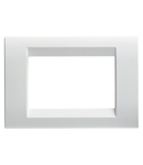 Placa ornament PLAYBUS - IN TECHNOPOLYMER GLOSSY FINISH - 2 modul - CLOUD WHITE - PLAYBUS