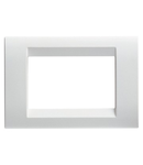 Placa ornament PLAYBUS - IN TECHNOPOLYMER GLOSSY FINISH - 6 modul - CLOUD WHITE - PLAYBUS