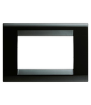 Placa ornament PLAYBUS - IN TECHNOPOLYMER GLOSSY FINISH - 2 modul - TONER BLACK - PLAYBUS