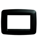 Placa ornament PLAYBUS YOUNG - IN TECHNOPOLYMER - SATIN FINISHING - 2 modul - TONER BLACK - PLAYBUS