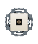 Priza TV, CLASS A SHIELDING - IEC MALE CONNECTOR 9,5 MM - DIRECT - 2 MODULE - IVORY - DAHLIA