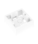 WALL MOUNTING BOX FOR Placa ornament DAHLIA - 1 modul - WHITE