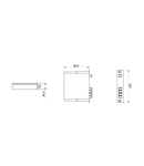 1X4 PLC FIBER OPTIC SPLITTER WITH SC/APC ADAPTERS - GREY (RAL 7035)