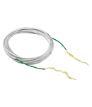 SC/APC SINGLE-FIBER OPTIC CABLE WITH PULLING SHEATH - FIBER FAST SYSTEM - 10M - WHITE