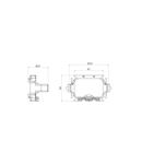 OPTICAL SPLICE HOLDER WITH CORD ORGANIZER FOR REMAINING LOOSE CABLE - FOR 3-modul BOXES