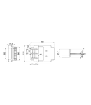 APARTMENT TERMINATION BOX - METAL VERSION - SUITABLE FOR 8 SC/APC ADAPTERS - WHITE