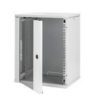 10'' WALL MOUNT CABINET - METAL - TRANSPARENT DOOR - 325X400X262 - RAL 7035 GREY