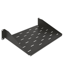 10'' FIXED SHELF - DEPTH 150MM - 1U - BLACK