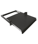 19'' SLIDING SHELF - DEPTH 410MM - 2U - BLACK