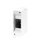 ENCLOSURE PRE-ARRANGED FPR TERMINAL BLOCK - WITH DOOR - WALLS WITH PERFORATION CENTER - 2 module - IP40