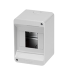 ENCLOSURE PRE-ARRANGED FPR TERMINAL BLOCK - WITH DOOR - WALLS WITH PERFORATION CENTER - 4 module - IP40