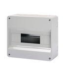 ENCLOSURE PRE-ARRANGED FPR TERMINAL BLOCK - WITH DOOR - WALLS WITH PERFORATION CENTER - 12+1 modul - IP40