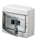 Tablou electric - GERMAN STANDARD - 12module - IP65 - FITTED WITH TERMINAL BLOCK - WITH SMOKED TRANSPARENT DOOR