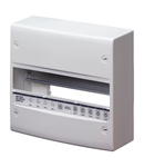 FRENCH STANDARD ENCLOSURE - Montaj aparent - WITHOUT DOOR - WITH TERMINAL BLOCK - 13 module - IP30 RAL9016