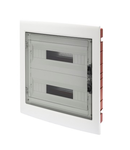 Tablou electric - PANEL WITH WINDOW AND EXTRACTABLE FRAME - SMOKED DOOR - TERMINAL BLOCK N 2X[(3X16)+(17X10)] E 2X[(3X16)+(17X10)]-(18X2) 36M-IP40