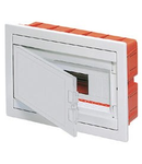 FLUSH MOUNTING ENCLOSURE - WITH BLANK DOOR - PRE-FITTED WITH TERMINAL BLOCK HOUSING 8 module IP40