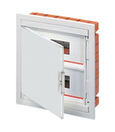 FLUSH MOUNTING ENCLOSURE - WITH BLANK DOOR - PRE-FITTED WITH TERMINAL BLOCK HOUSING (12X2) 24 module IP40