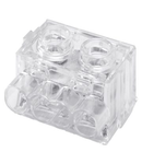 TERMINAL BLOCKS WITH PLATE TIGHTENING - 4X6MMQ - 450V - TRANSPARENT