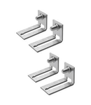 SET OF 4 REVERSIBLE SQUARES FOR FIXING BACK-MOUNTING PLATES OR UPRIGHTS FOR MODULAR EQUIPMENT