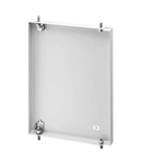 HINGED ENCLOSURE DOOR IN METAL FOR BOARDS 515X650 - GREY RAL 7035