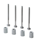 KIT CONTAINING 4 LONG SELF.THREADING SCREWS FOR FIXING LIDS