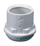 FLEXIBLE POLYMER CONDUIT/BOX Mufa - MOUNTING HOLE Ø 23MM - FOR CONDUIT Ø 16MM - GREY RAL 7035 - IP44