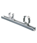 MODULAR LOCK-JOINT RAIL TO FIX SHOCKPROOF POLYMER SUPPORTS - GREY RAL7035