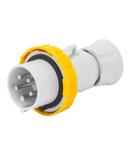 Stecher fisa industriala HP - IP66/IP67/IP68/IP69 - 2P+E 16A 100-130V 50/60HZ - YELLOW - 4H - FAST WIRING