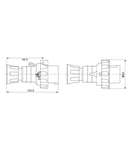 Stecher fisa industriala HP - IP66/IP67/IP68/IP69 - 3P+E 16A 100-130V 50/60HZ - YELLOW - 4H - FAST WIRING