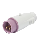 Stecher fisa industriala - IP44 - 3P 16A 20-25V 50-60HZ - VIOLET - n.r. - Strangere cu surub