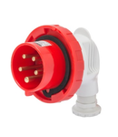 Stecher fisa industriala 90°  - IP67 - 2P+E 16A 380-415V 50/60HZ - RED - 9H - Strangere cu surub