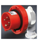 Stecher fisa industriala 90°  - IP67 - 3P+E 16A 380-415V 50/60HZ - RED - 6H - Strangere cu surub