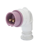 Stecher fisa industriala 90°  - IP44 - 2P 32A 20-25V 50-60HZ - VIOLET - n.r. - Strangere cu surub