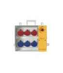 Organizator santier  6 x 2P+E Scame Push Buton