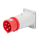 Stecher fisa industriala fixa - IP44 - 3P+N+E 16A 380-415V 50/60HZ - RED - 6H - Strangere cu surub