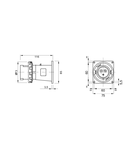 Stecher fisa industriala fixa - IP67 - 2P+E 16A 100-130V 50/60HZ - YELLOW - 4H - Strangere cu surub