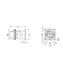 Stecher fisa industriala fixa - IP67 - 3P+N+E 16A 100-130V 50/60HZ - YELLOW - 4H - Strangere cu surub