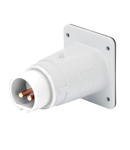 Stecher fisa industriala fixa - IP44 - 2P 16A 40-50V 50-60HZ - WHITE - 12H - Strangere cu surub