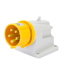 Stecher fisa industriala fixa 90°  - IP44 - 2P+E 16A 100-130V 50/60HZ - YELLOW - 4H - Strangere cu surub