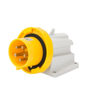 Stecher fisa industriala fixa 90°  - IP67 - 2P+E 16A 100-130V 50/60HZ - YELLOW - 4H - Strangere cu surub