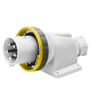 Stecher fisa industriala fixa 90°  - IP67 - 3P+N+E 125A 100-130V 50/60HZ - YELLOW - 4H - MANTLE TERMINAL