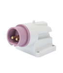 Stecher fisa industriala fixa 90°  - IP44 - 2P 32A 20-25V 50-60HZ - VIOLET - n.r. - Strangere cu surub