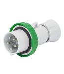 Stecher fisa industriala HP - IP66/IP67/IP68/IP69 - 2P+E 16A >50V 100-300HZ - GREEN - 10H - Strangere cu surub