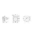 Priza industriala incastrata 10° HP - IP66/IP67 - 2P+E 16A 100-130V 50/60HZ - YELLOW - 4H - Strangere cu surub