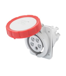 Priza industriala incastrata 10° HP - IP66/IP67 - 2P+E 16A 380-415V 50/60HZ - RED - 9H - FAST WIRING