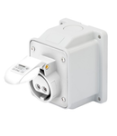 Priza industriala aparenta 10° - IP44 - 2P 16A 40-50V 50-60HZ - WHITE - 12H - Strangere cu surub