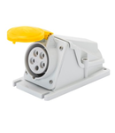 Priza industriala aparenta 90°  - IP44 - 2P+E 16A 100-130V 50/60HZ - YELLOW - 4H - Strangere cu surub