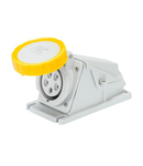 Priza industriala aparenta 90°  - IP67 - 3P+E 16A 100-130V 50/60HZ - YELLOW - 4H - Strangere cu surub